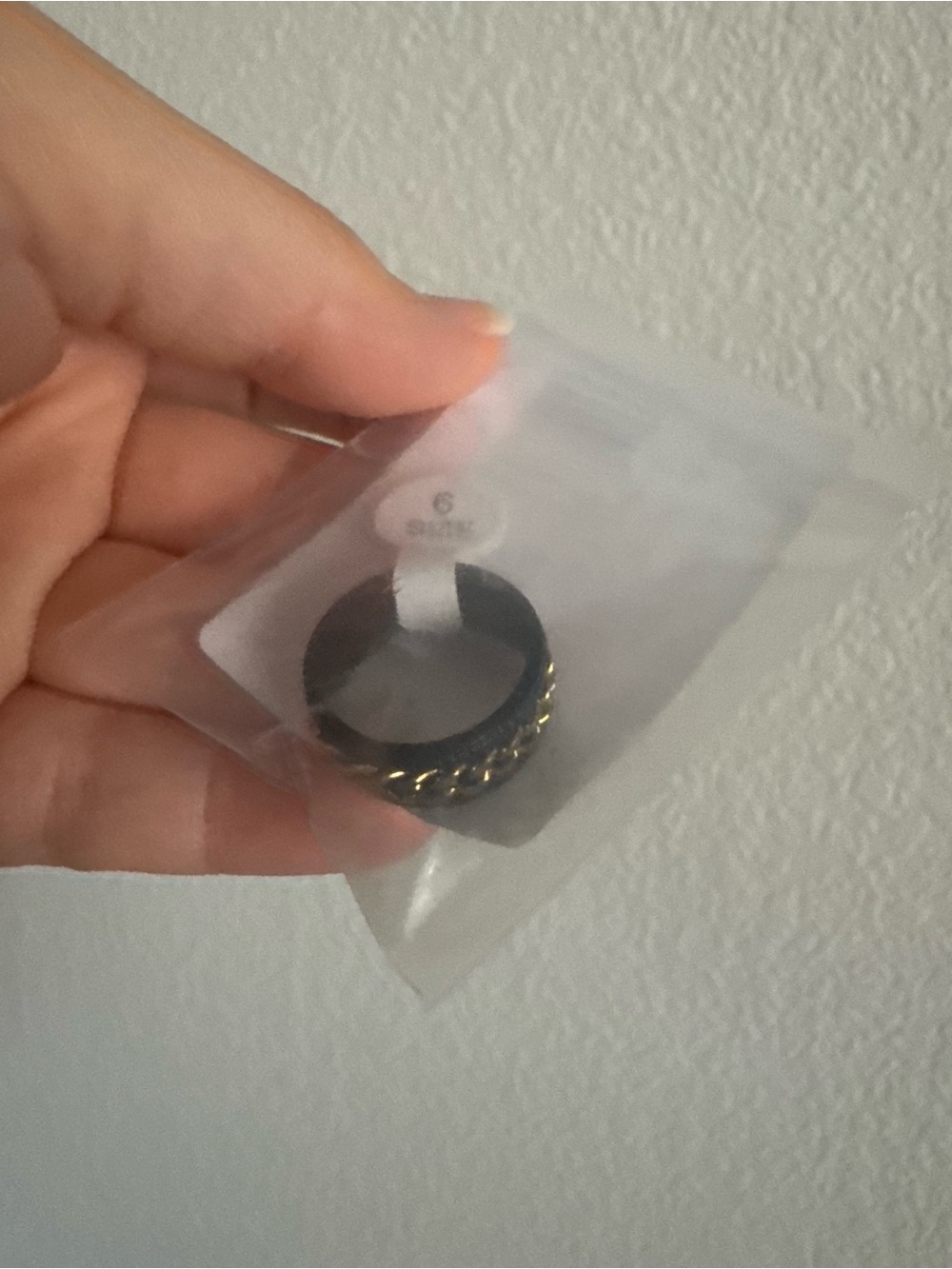 Titanium & Stainless Steel Anxiety Spinner Chain Ring Size 6 NWT - Picture 8 of 8